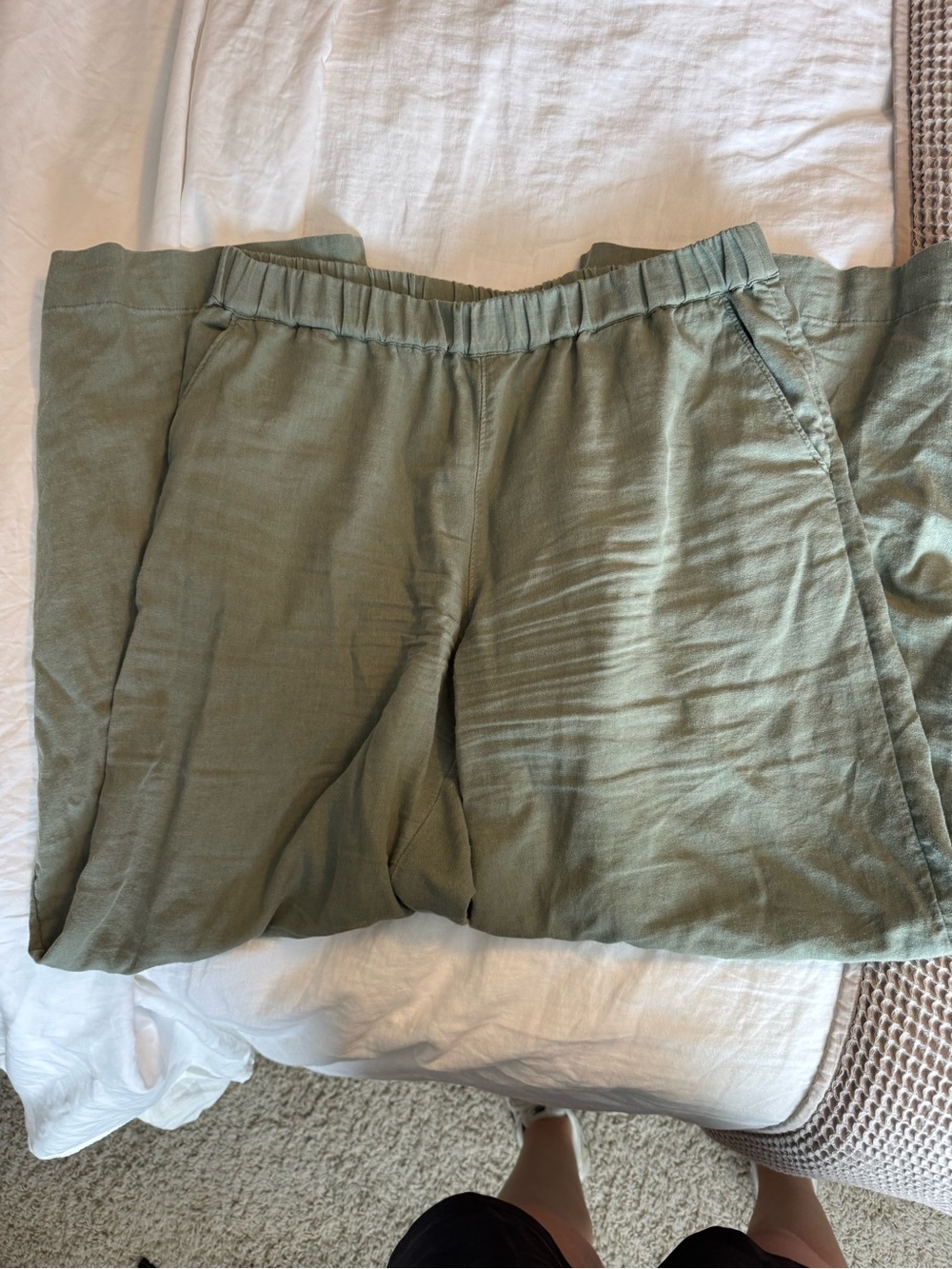 Caslon Olive Green Wide Leg Pants